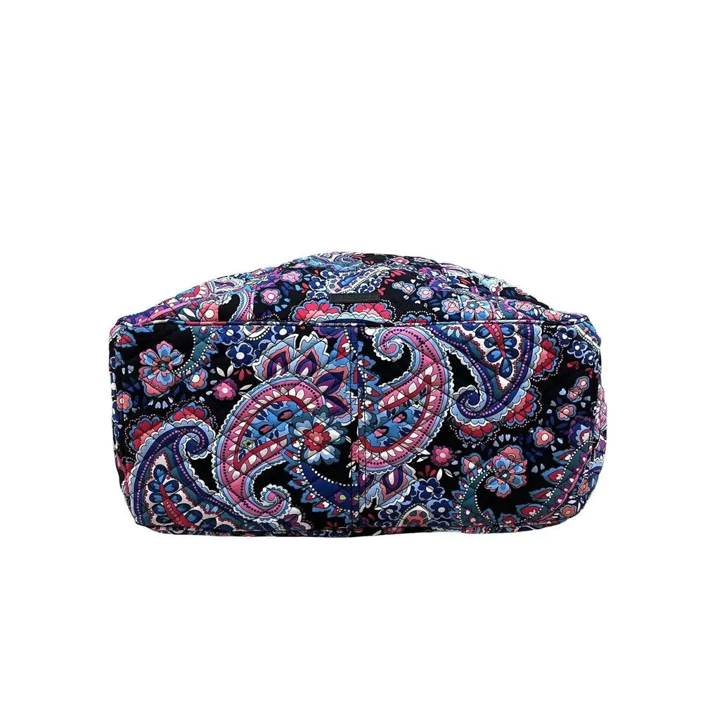 Vera Bradley Haymarket Paisley Floral Quilted Cotton X Large Tote Shoulder Bag